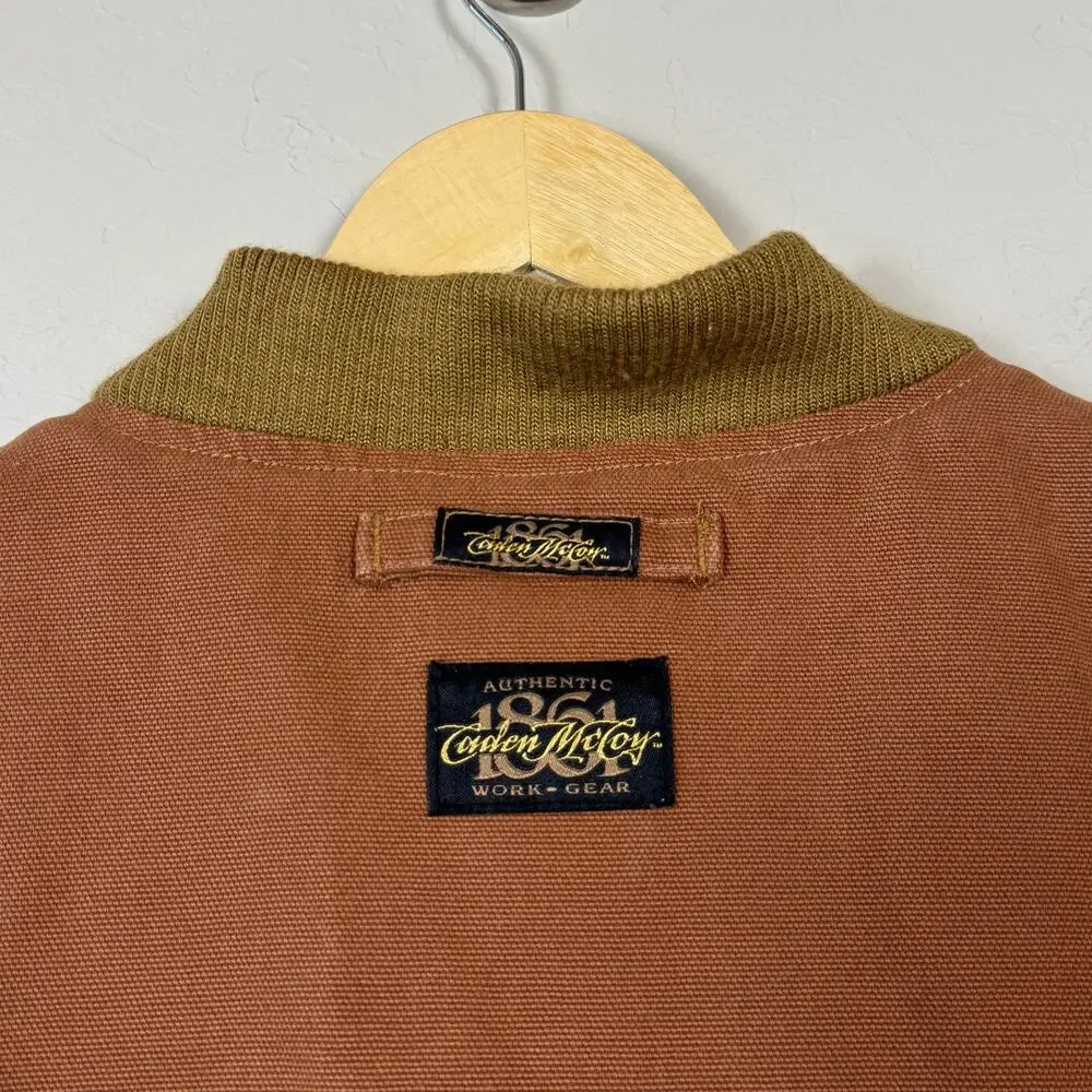 Caden McCoy Work Vest Outerwear Men's 2XL Duck Canvas Thinsulate Pockets